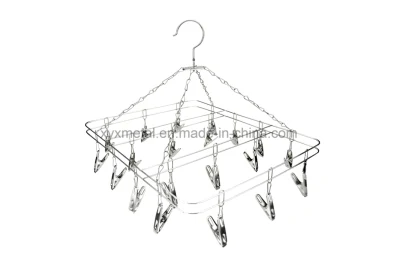 Stainless Steel Pegs Folding Rack Hanger for Drying Underwear Clothes Socks Dryer Rack